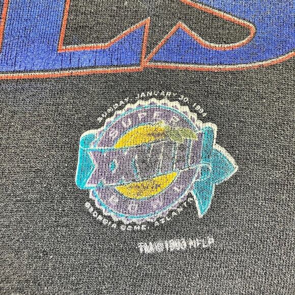 VTG 1993 Starter BUFFALO BILLS AFC Champs Cut Off Sweatshirt XL Bills Mafia - Picture 7 of 14